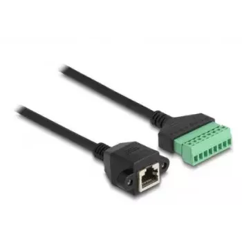 DeLOCK RJ45 kabelis Cat.6 lizdas į gnybtų bloką 30 cm