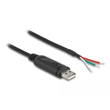 DeLOCK adapterinis kabelis USB 2.0 Type-A į RS-485 1 m juodas