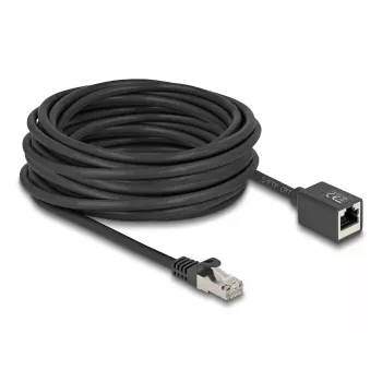 Tinklo ilginimo kabelis DeLOCK 90323 RJ-45 Cat6a 10 m Juoda
