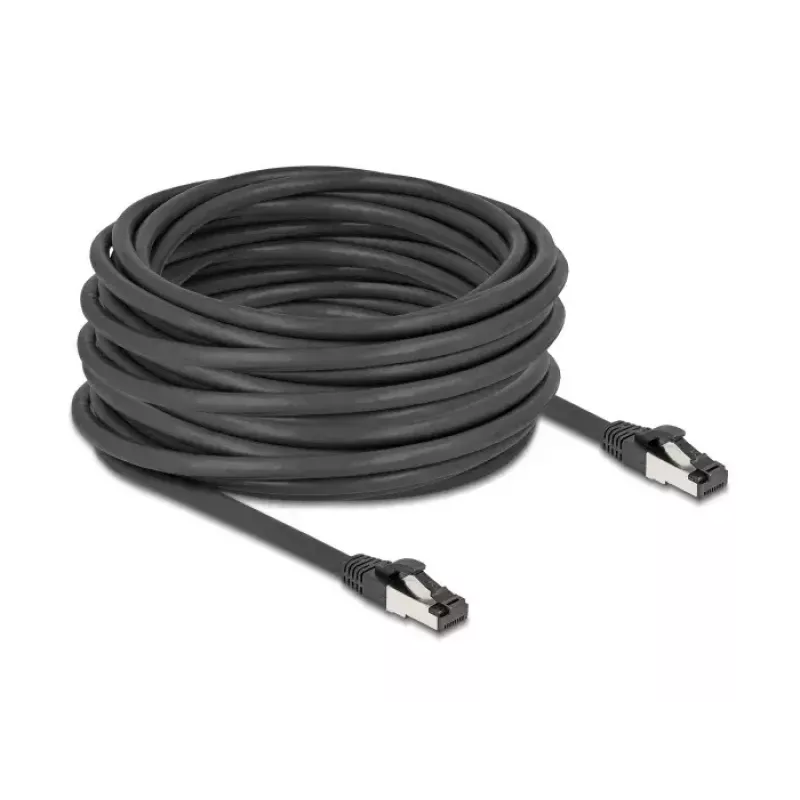 Tinklo kabelis DeLOCK 80576 RJ-45 Cat8.1 15 m Juodas