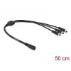 DC skirstymo laidas DeLOCK 83021 5.5 x 2.1 mm 1 x moteriškas į 3 x vyriškus