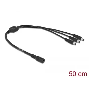 DC skirstymo laidas DeLOCK 83021 5.5 x 2.1 mm 1 x moteriškas į 3 x vyriškus