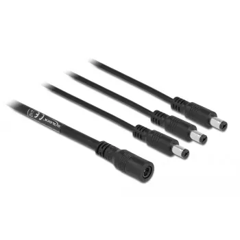 DC skirstymo laidas DeLOCK 83021 5.5 x 2.1 mm 1 x moteriškas į 3 x vyriškus