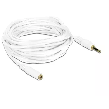 Audio kabelis 3,5 mm M-F DeLOCK 83771 5 m baltas