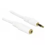 Audio kabelis 3,5 mm M-F DeLOCK 83771 5 m baltas