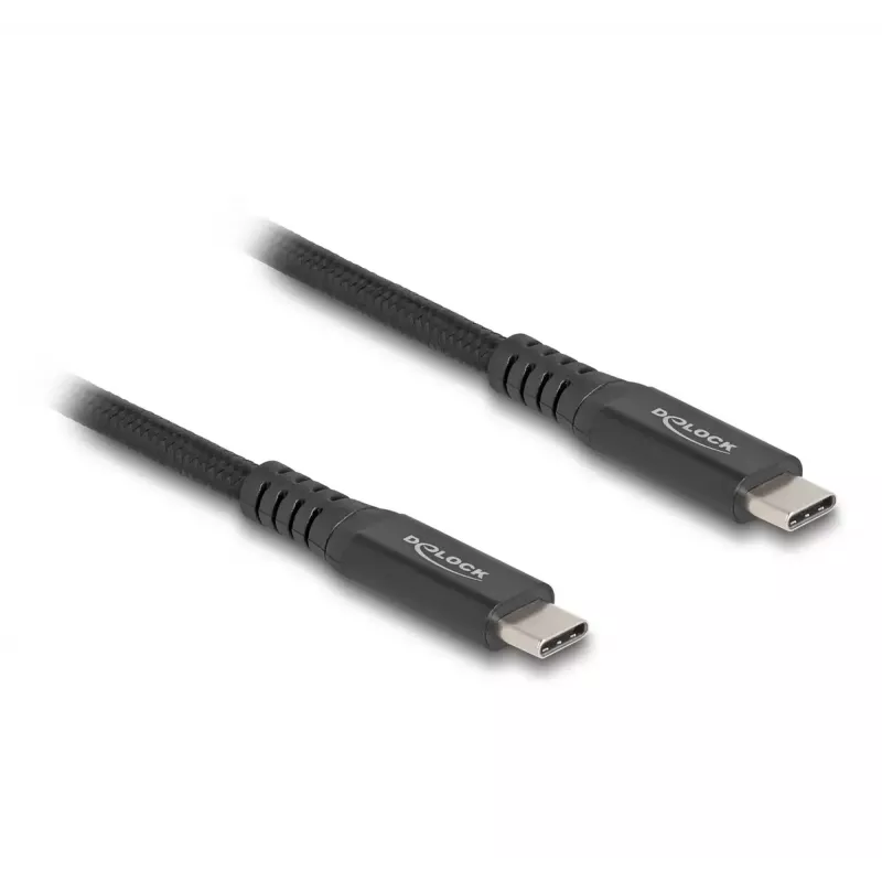 USB kabelis DeLOCK 80024 Type-C (vyriškas) į Type-C (vyriškas) 20 Gbps 100 W 1 m