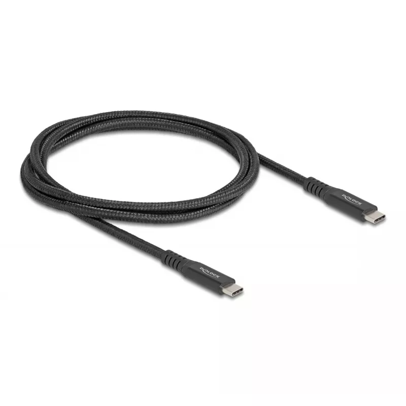 USB kabelis DeLOCK 80024 Type-C (vyriškas) į Type-C (vyriškas) 20 Gbps 100 W 1 m