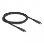 USB kabelis DeLOCK 80024 Type-C (vyriškas) į Type-C (vyriškas) 20 Gbps 100 W 1 m