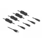 USB Type-A (vyriškas) į 4 x DC 5,5 x 2,1 mm (moteriškas) laidas su jungikliu DeLOCK 86799
