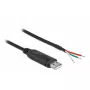 Adapterinis kabelis USB 2.0 Type-A į RS-232 2 m DeLOCK 90428