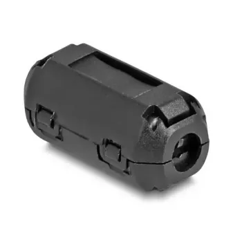 Ferito šerdis užsegama DELOCK 80943, juoda, nikelis/plastikas/cinkas, 25,2×13×11,8 mm, 2 vnt. pakuotė