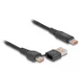 DeLOCK USB 2.0 greitojo įkrovimo laidas USB Type-C + USB Type-A vyriškas į USB Type-C vyriškas PD 3.1 140 W 1,20 m