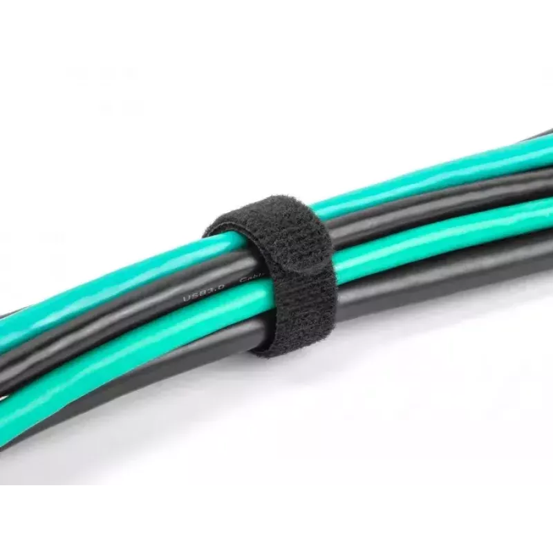 Kabelio raištis su lipnia juosta DeLOCK 19011 200x12 mm juodas 10 vnt.
