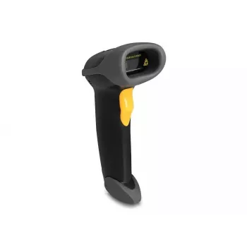 DeLOCK USB brūkšninių kodų skaitytuvas 1D lazerinis, juodas, nešiojamas, laidinis, 2 m kabelis