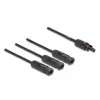 Cable skirstytuvas DeLOCK DL4 Solar Splitter Cable 1 x moteriška į 3 x vyriškus 35 cm juodas