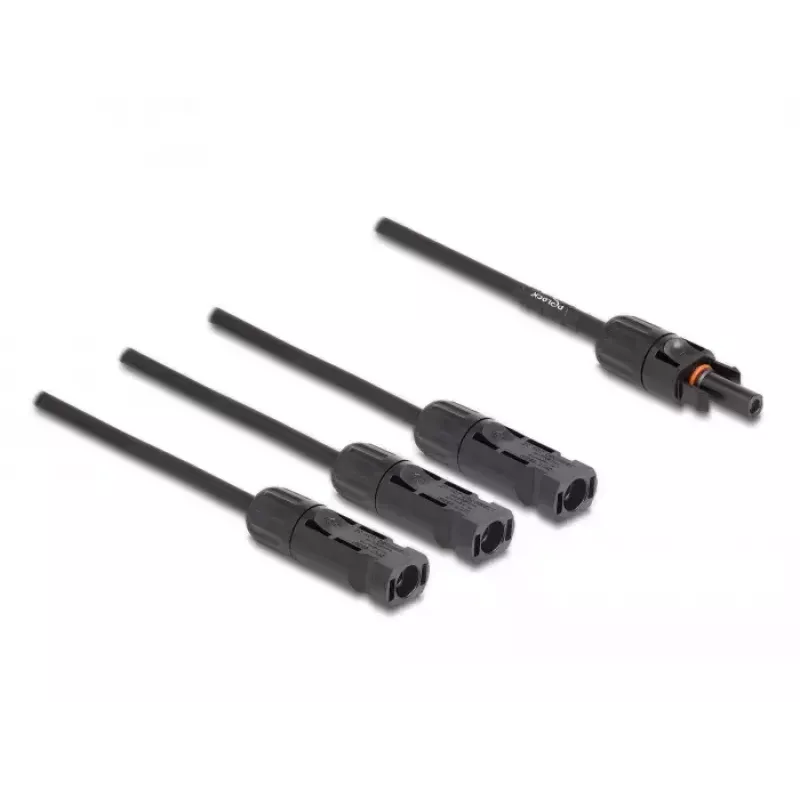 Cable skirstytuvas DeLOCK DL4 Solar Splitter Cable 1 x moteriška į 3 x vyriškus 35 cm juodas