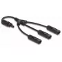 Cable skirstytuvas DeLOCK DL4 Solar Splitter Cable 1 x moteriška į 3 x vyriškus 35 cm juodas