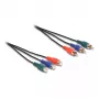DeLOCK RCA RGB prailginimo kabelis 3 x kištukas į 3 x lizdą 1 m