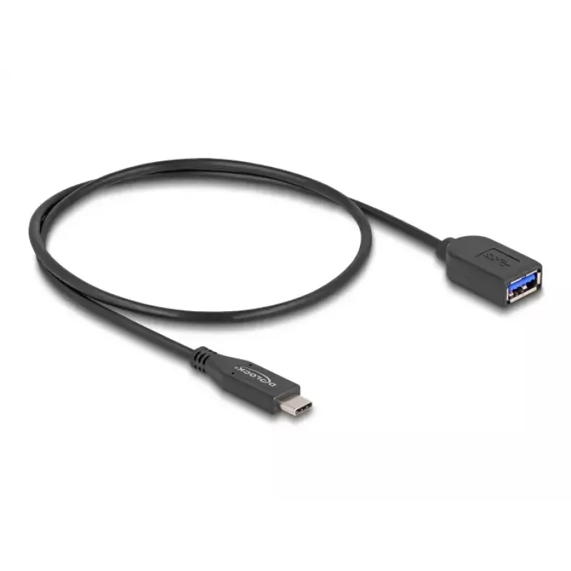 DeLOCK USB 3.2 Gen 2 laidas, USB-C (vyriškas) → USB-A (moteriškas), 50 cm, 10 Gbps