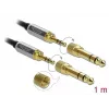 Garso kabelis DeLOCK 85785 1m 3,5mm juodai pilkas