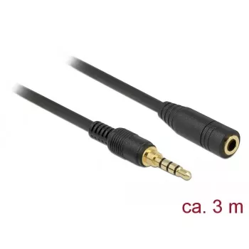 Audio kabelis DeLOCK 85633 3m 3,5mm Juodas