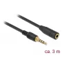 Audio kabelis DeLOCK 85633 3m 3,5mm Juodas