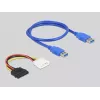 DeLOCK Riser Card PCI Express x1 į 2 x PCI 32 bitų lizdus, 60 cm kabelis