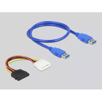 DeLOCK Riser Card PCI Express x1 į 2 x PCI 32 bitų lizdus, 60 cm kabelis