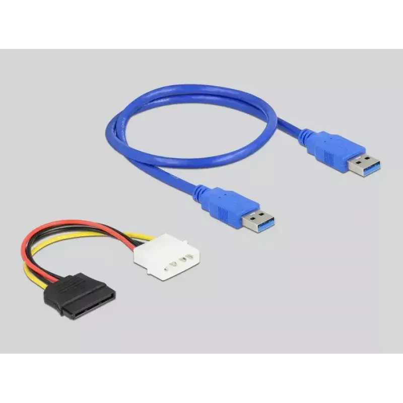 DeLOCK Riser Card PCI Express x1 į 2 x PCI 32 bitų lizdus, 60 cm kabelis