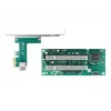 DeLOCK Riser Card PCI Express x1 į 2 x PCI 32 bitų lizdus, 60 cm kabelis