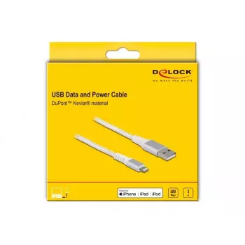 DeLOCK USB duomenų ir įkrovimo kabelis iPhone iPad iPod 3 m Lightning