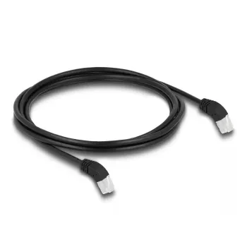 DeLOCK RJ45 Cat.6A S/FTP tinklo kabelis 2m juodas