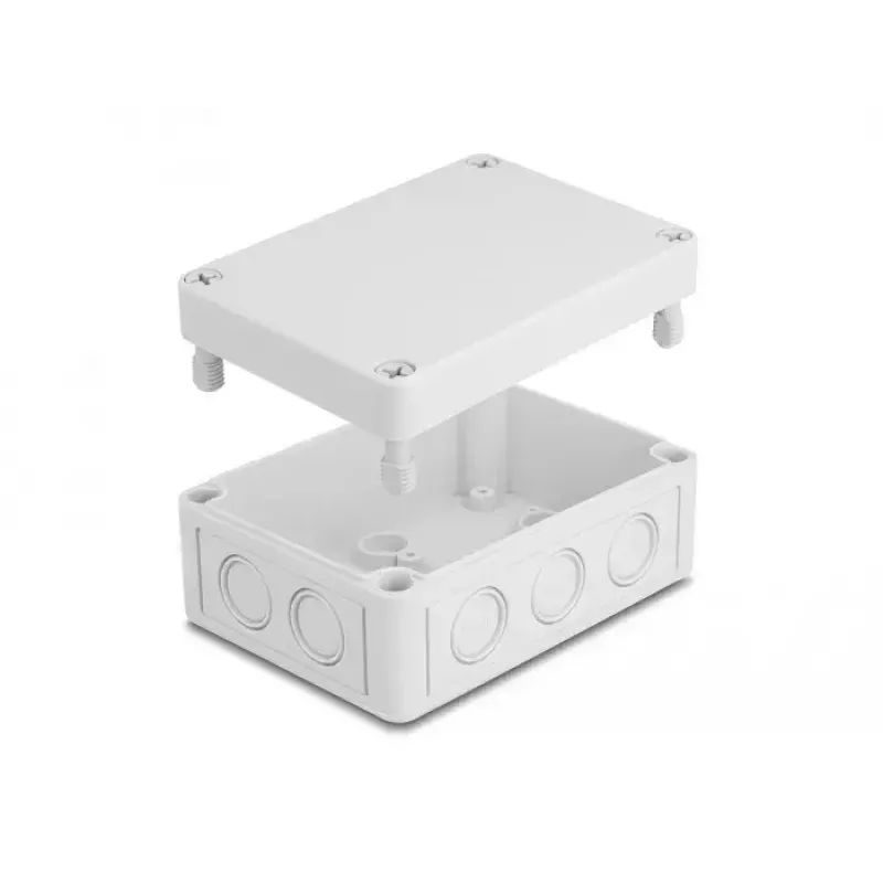 DeLOCK montažinė dėžė 130 x 93 x 57 mm pilka ABS lauko