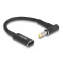 DeLOCK adapteris USB Type-C lizdas į HP 4,8 x 1,7 mm kištuką 90° 15 cm