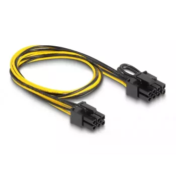 DeLOCK 83004 vidinis maitinimo laidas 0,5 m PCI-E 6 kontaktų į 2 × 6+2 kontaktų