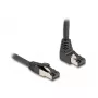 Tinklo kabelis DeLOCK RJ45 Cat.8.1 90° 3m Juodas