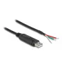 DeLOCK adapterinis kabelis USB 2.0 Type-A į RS-485 0,5 m