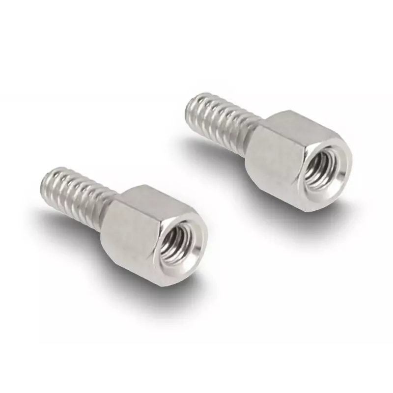 DELOCK D-Sub korpusas 9 kontaktų plokščiam kabeliui, plastikinis, juodas, 25×32×14 mm