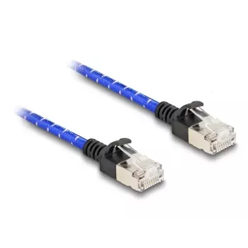 Tinklo kabelis DeLOCK RJ45 Cat.6A 1 m mėlynas