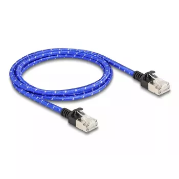 Tinklo kabelis DeLOCK RJ45 Cat.6A 1 m mėlynas