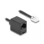 DeLOCK 88720 telefono suvyniotas kabelis 1 m Juodas RJ-11 RJ-45