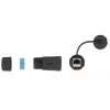 Tinklo kabelio jungtis DeLOCK 86701 RJ45 į RJ45 Cat.6A juoda