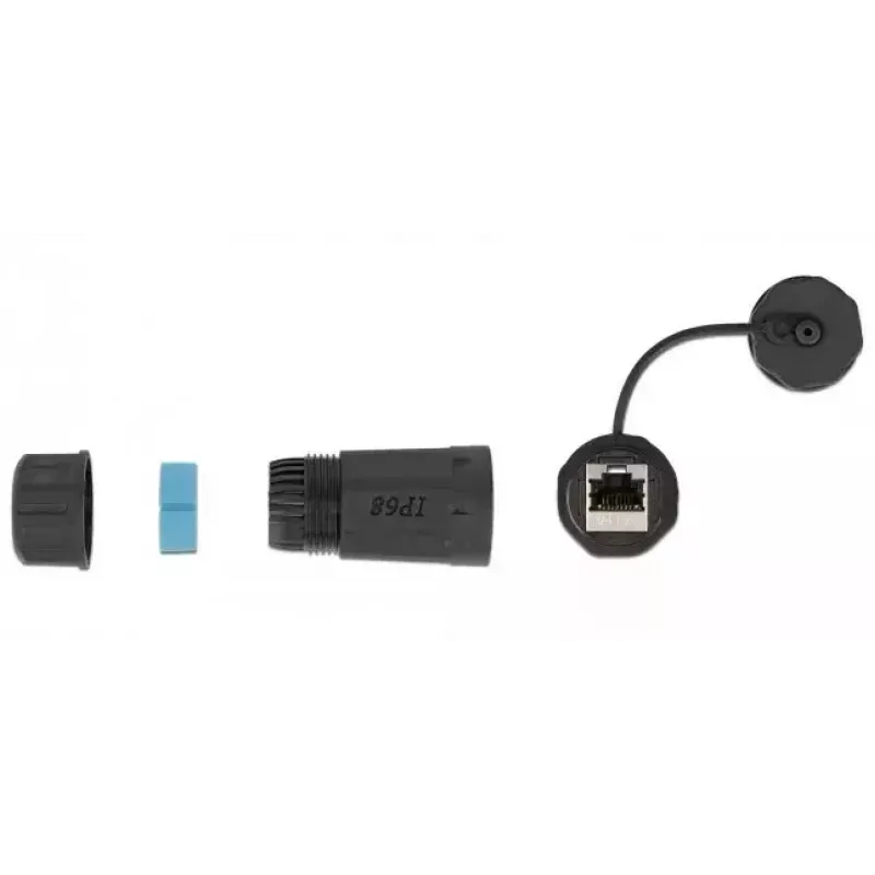 Tinklo kabelio jungtis DeLOCK 86701 RJ45 į RJ45 Cat.6A juoda