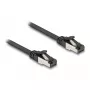 DeLOCK RJ45 plokščias pataisos kabelis Cat.8.1 2 m juodas