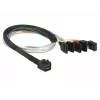 Laidas DeLOCK 0,5 m SFF-8643 / 4 x SATA 7p