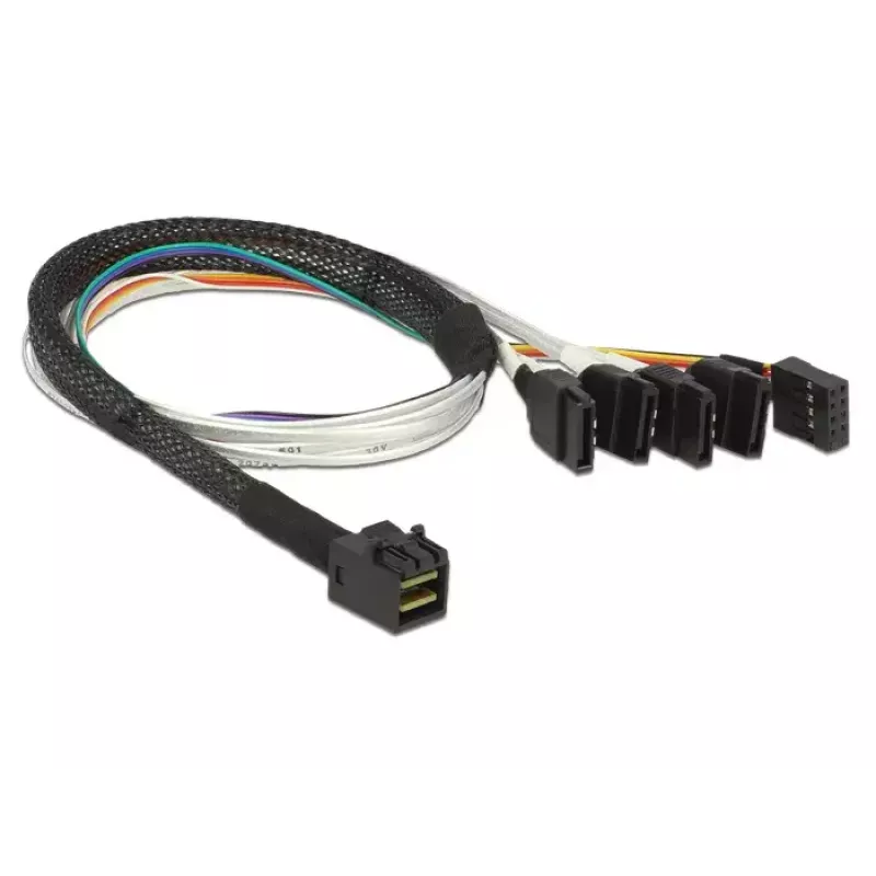 Laidas DeLOCK 0,5 m SFF-8643 / 4 x SATA 7p