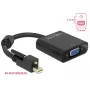 Laido adapteris DeLOCK 62641 Mini DisplayPort į VGA 0,25 m