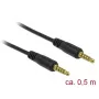 Garso kabelis DeLOCK 85695 0,5 m 3,5 mm juodas