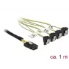 Vidinis kabelis DeLOCK 85687 1 m Mini SAS SFF-8087 į 4 SATA
