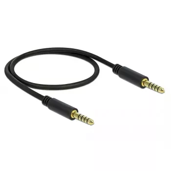 Garso kabelis DeLOCK 85790 0,5 m 4,4 mm juodas